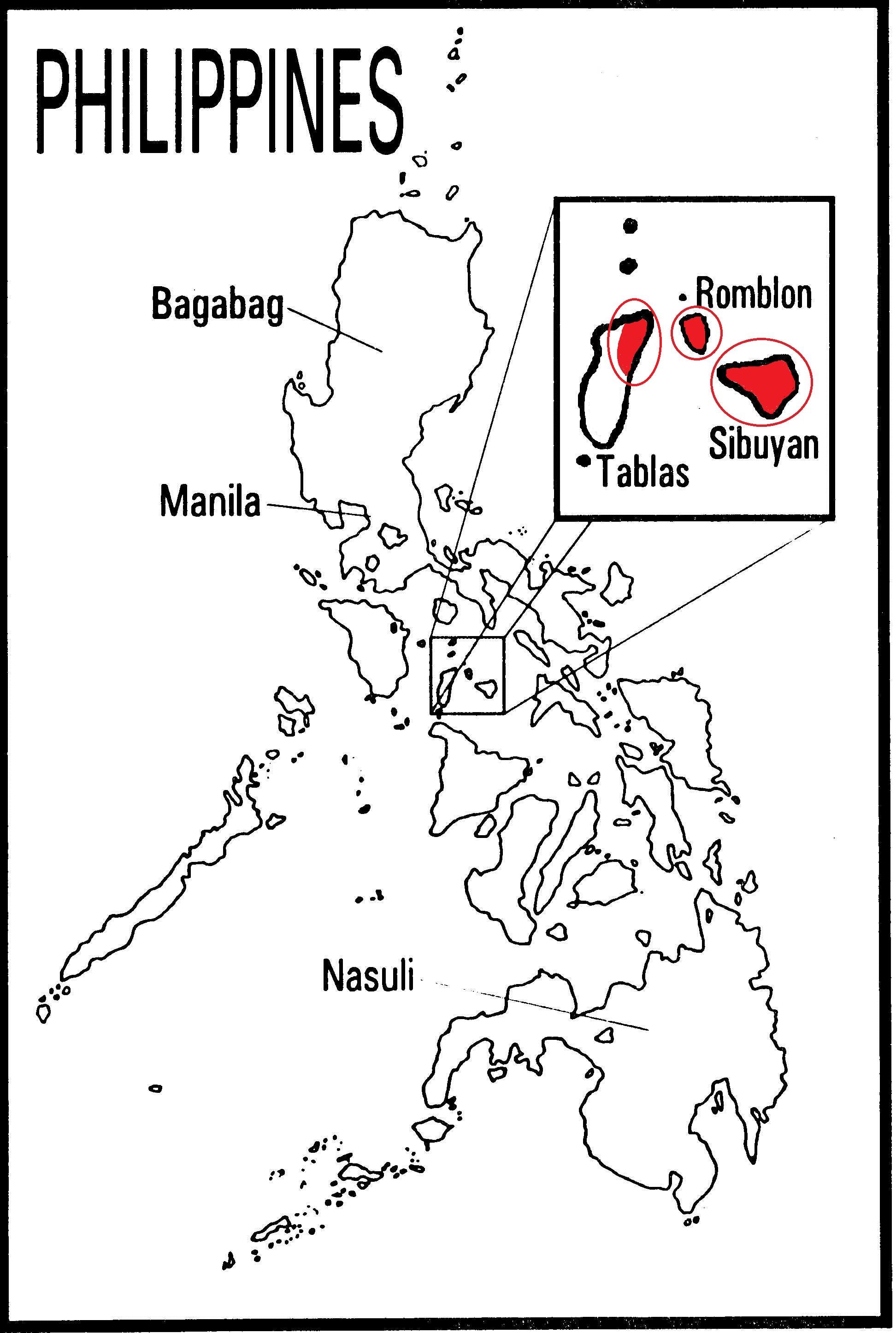 Language Map Of Romblomanon Romblomanon